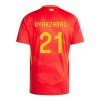 Spanje Mikel Oyarzabal 21 Voetbalshirt Thuis EK 2024